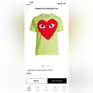Comme Des Garçons PLAY heart shirt